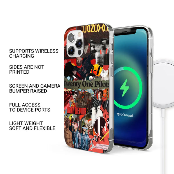 21 pilots Phone Case Minimalist Music Cover for iPhone 16 Pro Max