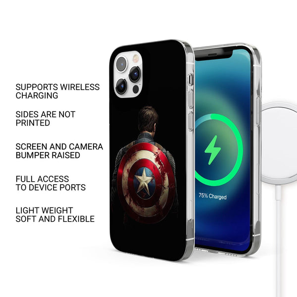 Captain America Phone Case Steve Soldier Cover for iPhone 16Pro Max