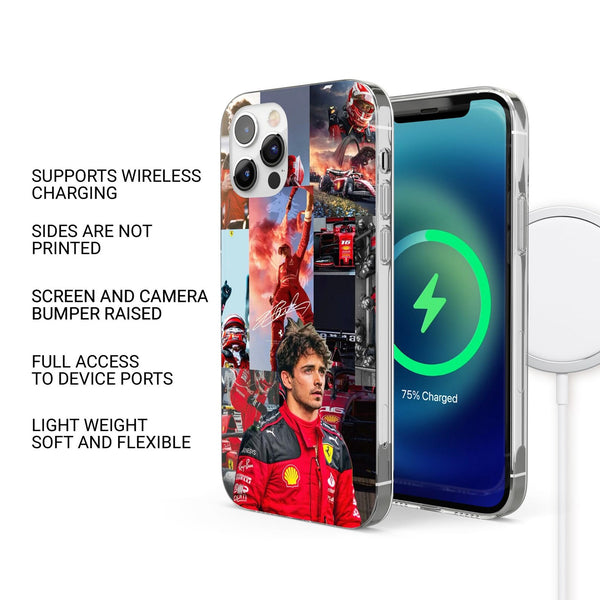 Charles Leclerc Phone Case Formula 1 Motosport Cover for iPhone 16Pro Max