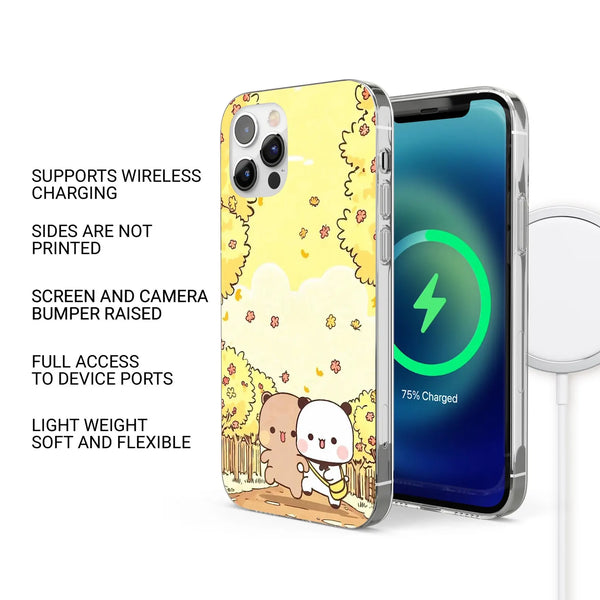 Bubu And Dudu Phone Case Cute Bears Chubby Cover for iPhone 16Pro Max