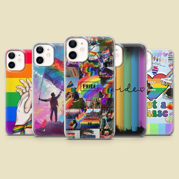LGBTQ Phone Case Rainbow Pride Gay Cover for iPhone 16 Pro Max