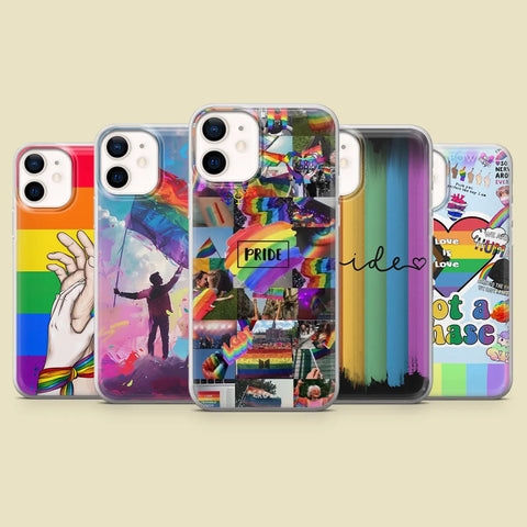 LGBTQ Phone Case Rainbow Pride Gay Cover for iPhone 16 Pro Max
