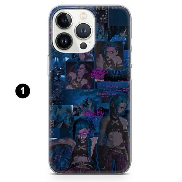 Jinx Arcane Phone Case League Legends Cover for iPhone 16 Pro Max