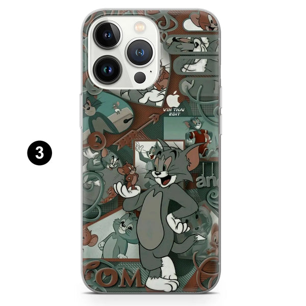 Tom And Jerry Phone Case Classic Nostalgic Cover for iPhone 16 Pro Max