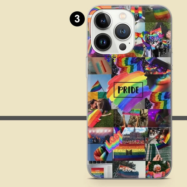 LGBTQ Phone Case Rainbow Pride Gay Cover for iPhone 16 Pro Max