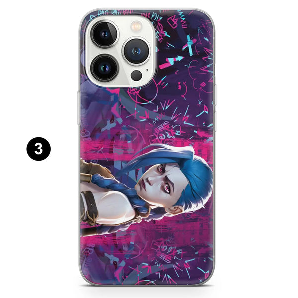Jinx Arcane Phone Case League Legends Cover for iPhone 16 Pro Max