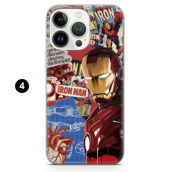 Iron Man Phone Case Tony Stark Comic Book Cover for iPhone 16 Pro Max