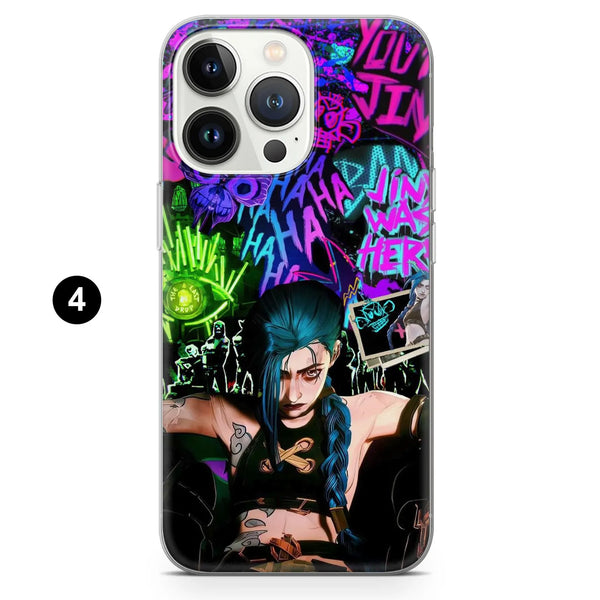 Jinx Arcane Phone Case League Legends Cover for iPhone 16 Pro Max