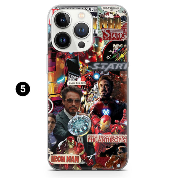 Iron Man Phone Case Tony Stark Comic Book Cover for iPhone 16 Pro Max