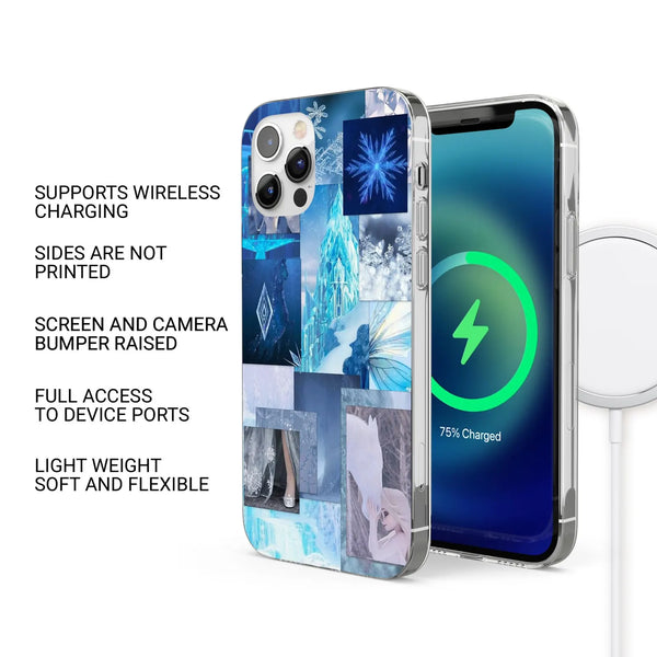 Frozen Phone Case Ice Magic Disney Cover for iPhone 16 Pro Max