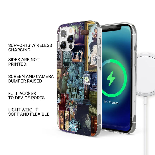 Haunted Mansion Phone Case Disney Ghost Cover for iPhone 16 Pro Max