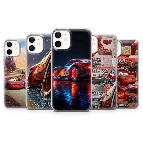 Lightning McQueen Phone Case Cars Disney Cover for iPhone 16 Pro Max