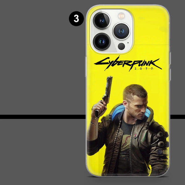 Cyberpunk 2077 Phone Case Keanu Video Game Cover for iPhone 16 Pro Max