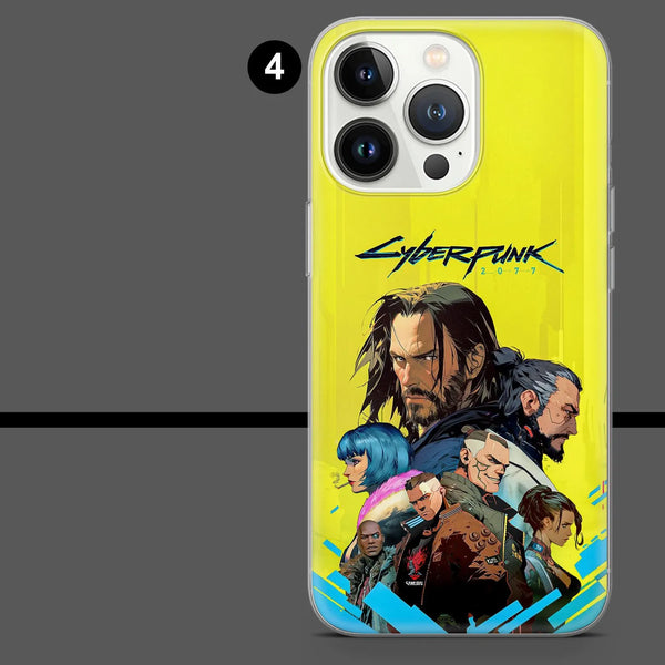 Cyberpunk 2077 Phone Case Keanu Video Game Cover for iPhone 16 Pro Max