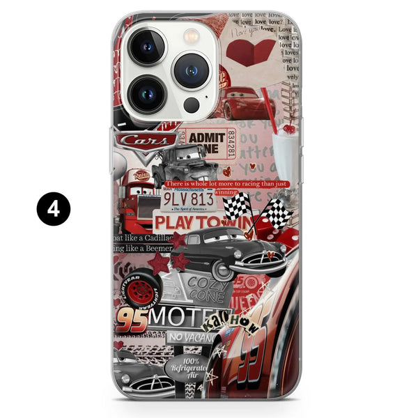 Lightning McQueen Phone Case Cars Disney Cover for iPhone 16 Pro Max