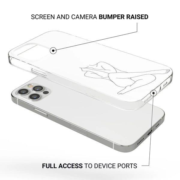 Body Line Art Phone Case Women Naked Cover for iPhone 16 Pro Max