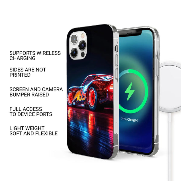 Lightning McQueen Phone Case Cars Disney Cover for iPhone 16 Pro Max