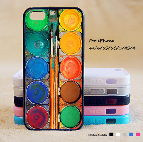 Watercolor Painting Box Phone Case For iPhone 6 Plus For iPhone 6 For iPhone 5/5S For iPhone 4/4S For iPhone 5C iPhone X 8 8 Plus