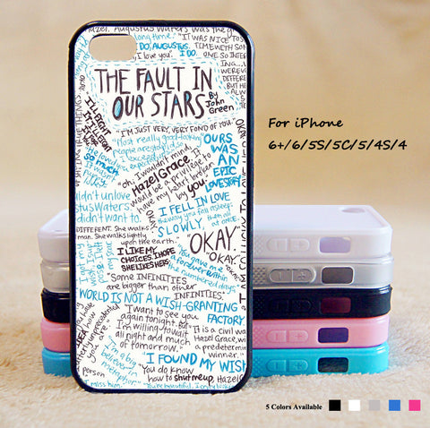 The Fault in Our Stars Phone Case For iPhone 6 Plus For iPhone 6 For iPhone 5/5S For iPhone 4/4S For iPhone 5C iPhone X 8 8 Plus