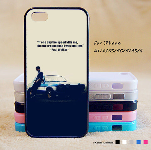 Paul Walker Phone Case For iPhone 6 Plus For iPhone 6 For iPhone 5/5S For iPhone 4/4S For iPhone 5C