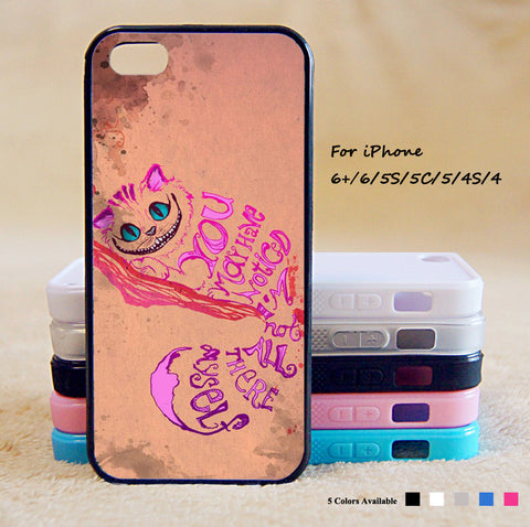 Alice Wonderland And Cheshire Cat  Phone Case For iPhone 6 Plus For iPhone 6 For iPhone 5/5S For iPhone 4/4S For iPhone 5C iPhone X 8 8 Plus