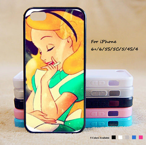 Disney Princess Smoking Phone Case For iPhone 6 Plus For iPhone 6 For iPhone 5/5S For iPhone 4/4S For iPhone 5C3 iPhone X 8 8 Plus