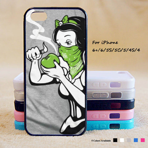 Disney Princess Smoking Phone Case For iPhone 6 Plus For iPhone 6 For iPhone 5/5S For iPhone 4/4S For iPhone 5C3 iPhone X 8 8 Plus