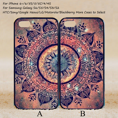 Mandala Couple Case,Best Friends Forever,Custom Case,iPhone 6+/6/5/5S/5C/4S/4