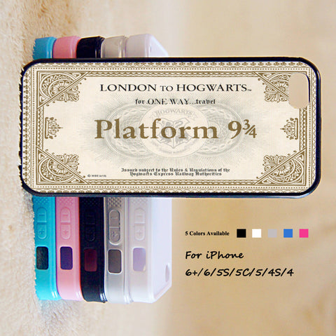 Harry Potter Platform 9 3/4 Phone Case For iPhone 6 Plus For iPhone 6 For iPhone 5/5S For iPhone 4/4S For iPhone 5C iPhone X 8 8 Plus