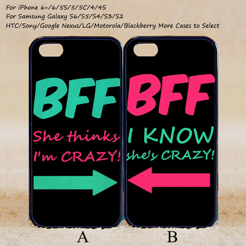 Best Friends Forever Couple Case,Custom Case,iPhone 6+/6/5/5S/5C/4S/4