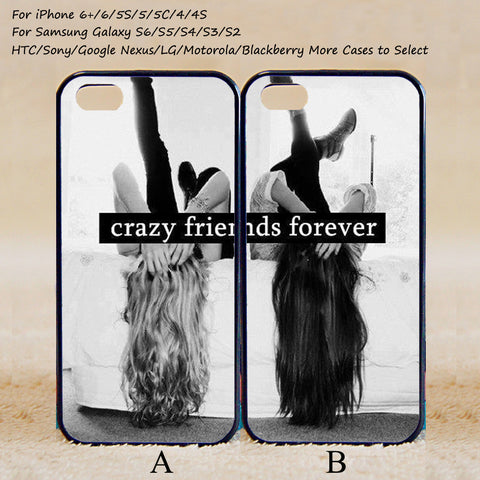 Crazy Friends Forever Couple Case,Custom Case,iPhone 6+/6/5/5S/5C/4S/4