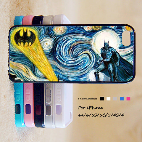 Batman Stary Night Phone Case For iPhone 6 Plus For iPhone 6 For iPhone 5/5S For iPhone 4/4S For iPhone 5C iPhone X 8 8 Plus