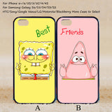 Spongebob and Patrick Best Friend,Couple Case,Custom Case,iPhone 6+/6/5/5S/5C/4S/4