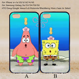 iPhone 7 7plus - Spongebob and Patrick Best Friend,Couple Case,Custom Case,iPhone 6+/6/5/5S/5C/4S/4