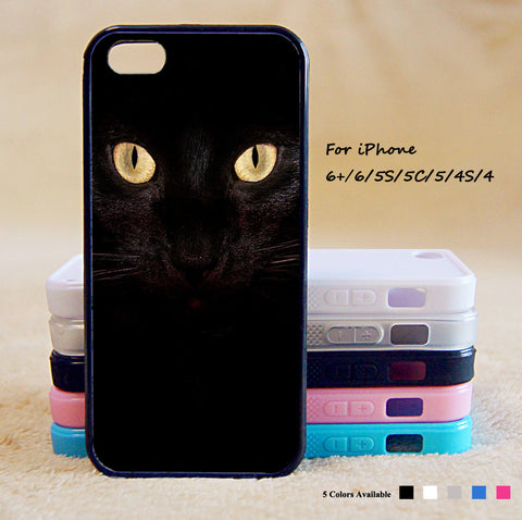 Black Cat Phone Case For iPhone 6 Plus For iPhone 6 For iPhone 5/5S For iPhone 4/4S For iPhone 5C iPhone X 8 8 Plus