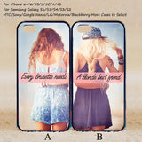 Every brunette need a blonde Best Friend,Couple Case,Custom Case,iPhone 6+/6/5/5S/5C/4S/4