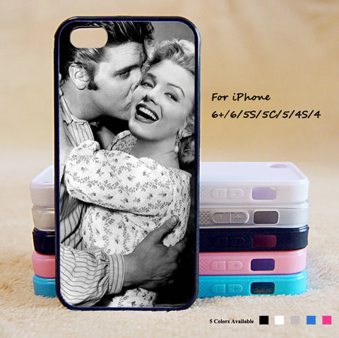 Elvis Presley and Marilyn Monroe Phone Case For iPhone 6 Plus For iPhone 6 For iPhone 5/5S For iPhone 4/4S For iPhone 5C3 iPhone X 8 8 Plus