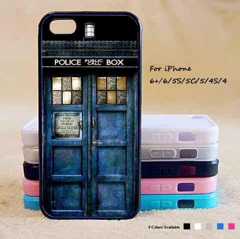 Doctor Who Police Box Phone Case For iPhone 6 Plus For iPhone 6 For iPhone 5/5S For iPhone 4/4S For iPhone 5C3 iPhone X 8 8 Plus