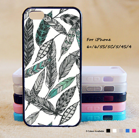 Feather Phone Case For iPhone 6 Plus For iPhone 6 For iPhone 5/5S For iPhone 4/4S For iPhone 5C3 iPhone X 8 8 Plus