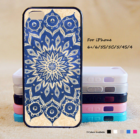 Mandala Phone Case For iPhone 6 Plus For iPhone 6 For iPhone 5/5S For iPhone 4/4S For iPhone 5C iPhone X 8 8 Plus