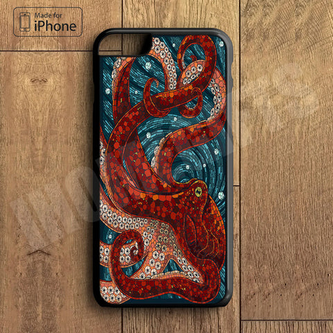 Octopus Plastic Case iPhone 6S 6 Plus 5 5S SE 5C 4 4S Case Ipod Touch 6 5 4 Case iPhone X 8 8 Plus