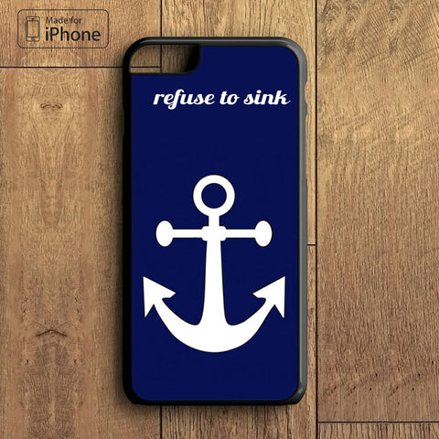 White anchor on 1 text word quote Phone Case For iPhone 6 Plus For iPhone 6 For iPhone 5/5S For iPhone 4/4S For iPhone 5C iPhone X 8 8 Plus