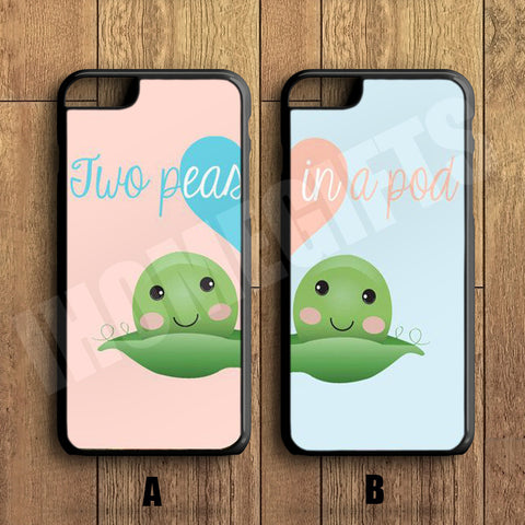 Two peas in a pod Couple Case,Custom Case,iPhone 6+/6/5/5S/5C/4S/4
